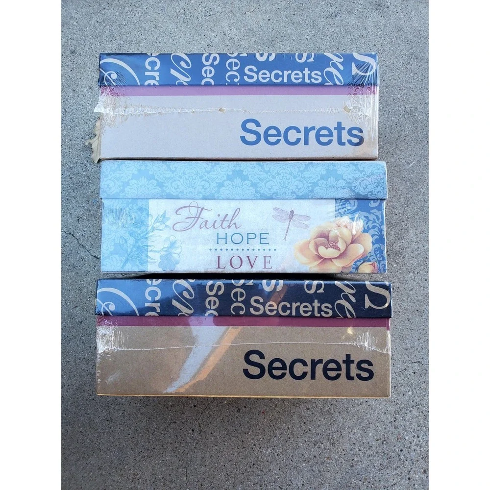 Set Of 3~RECOLLECTIONS Memory‎ Boxes●Holds over 1000 (4x6) PER BOX●SECRETS/HOPE